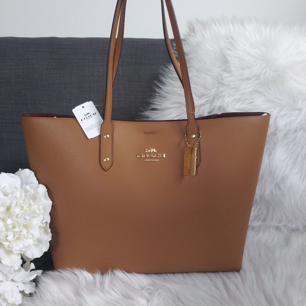 NWT COACH LTN TOWN TOTE HANDBAG SHOULDER BAG - Picture 1 of 10